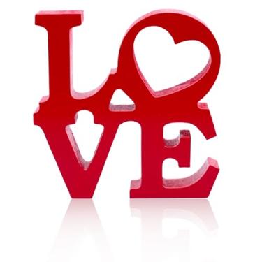 Imagem de Denylo pro Placas De Amor De Dia Dos Namorados, Letras De Madeira, Placa Autônoma De Mesa, Letras Românticas, Bloco De Mesa, Escultura De Arte De Palavra Rústica Para O Dia Das Mães, Casamento, Fest