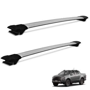 Imagem de Rack Travessa de Teto S10 2012 a 2025 Alumínio Prata