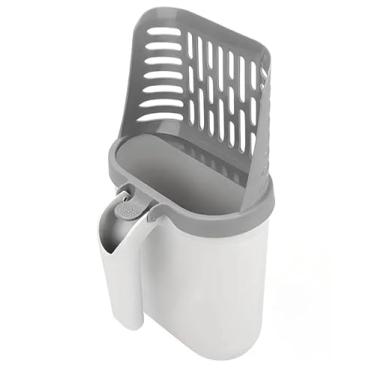 Imagem de Pá para Areia de Gato com Grande Capacidade Removível Multifuncional para Casa Pet Shop e Viagens com Gatos