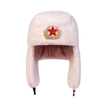 Imagem de Chapéu Bomber Unissex De Inverno Com Protetor De Orelha, Estrela, Quen