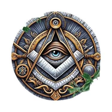 Imagem de Placa De Metal Redonda Vintage Com a Frase 'Tequila Servida Aqui' Para