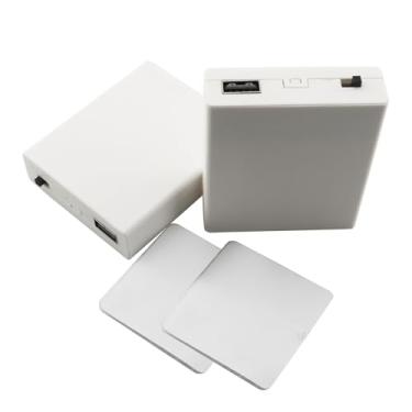 Imagem de YHXiXi 2 peças 4-AA suportes de bateria 4-6V saída branca com adesivos 2,95x2,55x0,78 polegadas para faixa de luz, caixas de bateria USB, luzes neon cortina