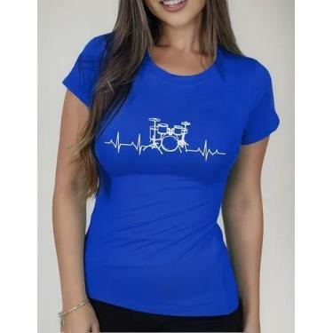 Imagem de Camiseta Camisa de Algodão Adulto Masculina Feminina Música Músico Int