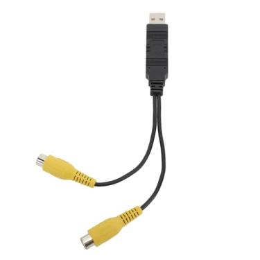 Imagem de LiebeWH Adaptador de Saída USB para CVBS RCAs, Cabo de Conversão de Vídeo de Qualidade Premium, Fácil Configuração para Rádio de Carro AV OUT e Telas Externas