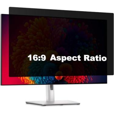 Imagem de Pacote com 2 protetores de tela de privacidade para computador de 50 cm para monitor panorâmico de mesa 16:9 - Película protetora antiespião