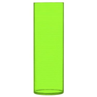 Imagem de JUZIHAI Vaso com padrão de textura neon para flores, 9,9 cm x 30 cm, cilindro de plástico, moderno, vaso de flores para centro de mesa de casamento, decoração de casa