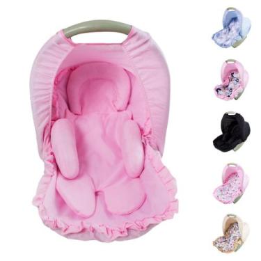 Imagem de Capa Para Bebê Conforto com Apoio Redutor e Capota Menina Menino 03 Pe
