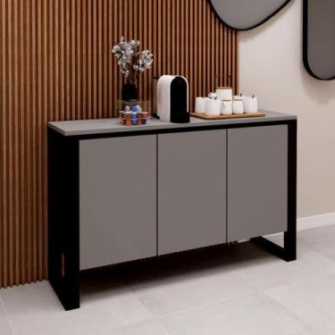 Imagem de Aparador Balcão para Escritório 3 Portas 136cm x 36cm MDP F5 Office G,