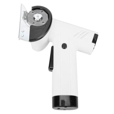 Imagem de ZJchao Tesoura Elétrica Sem Fio, Tesoura Alimentada por Bateria Recarregável Com Tela LED para Cortar de Parede de Carpete de Lona Plástica de Couro de Papelão (WHITE)