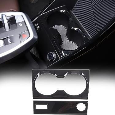 Imagem de Acabamento de suporte de copo de carro ABS compatível com BMW X1 U11 2023 2024, tampa da moldura do suporte de copo de água do console central, suporte de xícara de café do banco dianteiro, acessórios