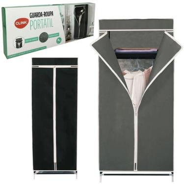Imagem de Guarda Roupa Portátil Organizador Tnt Ferro Plástico Compact