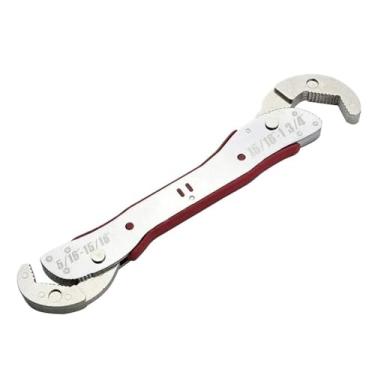 Imagem de Chave aberta dupla multifuncional, chaves finas de aço inoxidável, chave dupla fácil de operar, salvar para a vida diária, indústria de construção, reparos automotivos, projetos de bricolage e outros