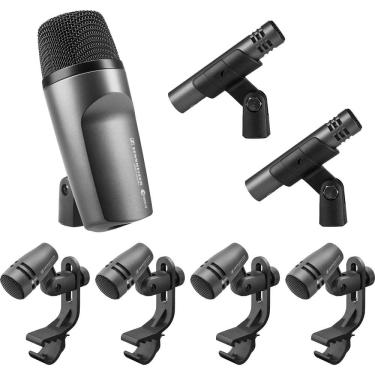 Imagem de Kit Microfone para Bateria e 600 Preto Sennheiser