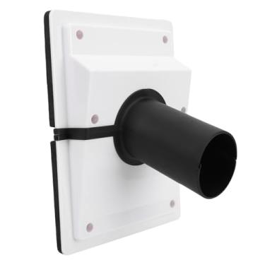 Imagem de AUNMAS Kit de Cobertura de Conjunto de Linha de Penetração de Parede HVAC, Tampa de Parede AC Dividida de Plástico para Sistemas de Ar Condicionado Interno e Externo Com Vedação de (Branco)