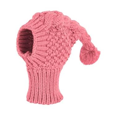 Imagem de ＡＷＨＡＯ Gorro de Inverno Quentinho de Tricô para Animais de Estimação, Gorro Macio para Cachorrinho, Gorro de Crochê, Perfeito para Festas E Atividades Ao Ar, L