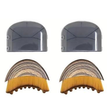 Imagem de Conjunto de 2 pincéis de massagem facial com cerdas PBT macias para cuidados com a pele