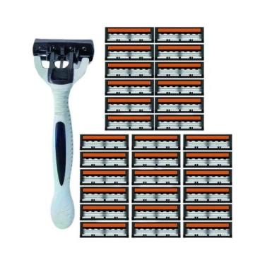 Imagem de Conjunto De Barbear Manual De 3 Camadas Com Lâmina De Segurança Para B