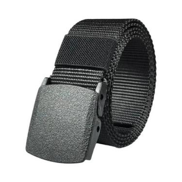 Imagem de Cinto Tático De Nylon Branco Com Fivela Automática Para Uso Militar E 