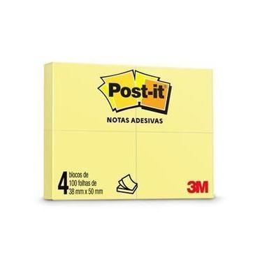 Imagem de Post-It 653 100Fls 38X50 Amarelo - 3M do Brasil