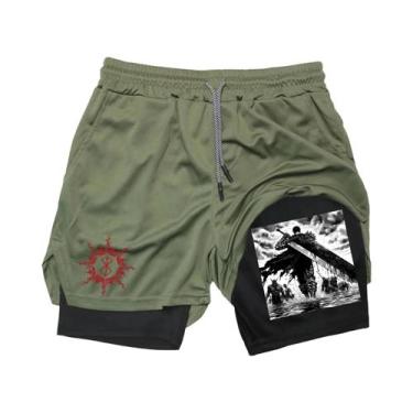 Imagem de Shorts Masculinos Respiráveis De Secagem Rápida Para Basquete E Corrid