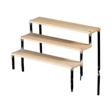 Imagem de Suporte Expositor Multifuncional Transparente De Madeira Para Perfumes