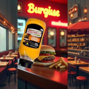 Imagem de Maionese Gourmet Mantarella 350g grill bacon, american burger, verde, 