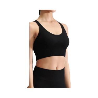 Imagem de Sutiã Esportivo Sexy Com Almofadas E Costas Cruzadas Para Mulheres, Re