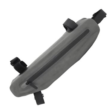Imagem de aqxreight Bolsa para Quadro de Bicicleta 600D TPU Bolsa Triangular para Bicicleta à Prova d'água Sob o Tubo Superior de para Acessórios de Ciclismo Sujeira de Abrasão Cinza Garantindo A Partir do