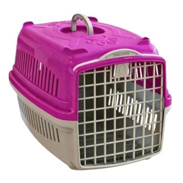 Imagem de Caixa de Transporte Pet Gatos e Cães Pequeno Médio e Grandes(ROSA,MMA Nº04 - ATÉ 18 KILOS)
