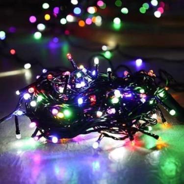 Imagem de Pisca Pisca Led decoração de natal Festas 220V 110V com 100 Leds 10 metros Colorido árvore de natal (Colorido #2 (220V),KIT 2 PÇS)
