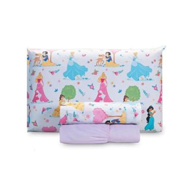 Imagem de Lençol Solteiro Jogo De Cama Infantil Disney Algodão 03 Peças - Andrez