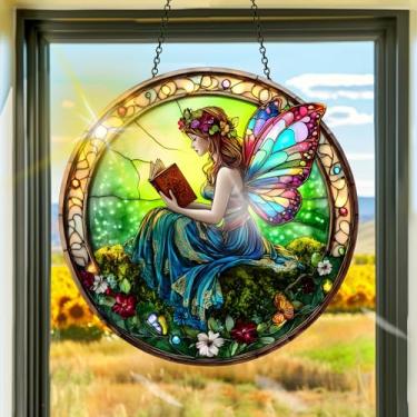 Imagem de Acrílico colorido, apanhadores de sol de primavera, decoração de janela pendurada de fada, arte de parede de arco-íris, para quarto, interior, exterior, jardim, dia dos namorados, enfeites de Páscoa