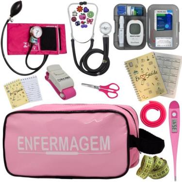 Imagem de Kit Enfermagem Completo Top + Medidor Glicose  - PREMIUM, P.A. MED, IN