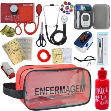 Imagem de Kit De Enfermagem Completo Medidor Glicose Aparelho Pressao - P.A. MED