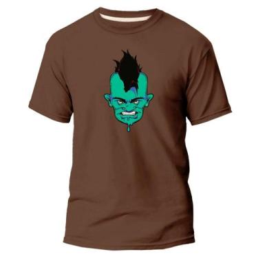 Imagem de  Camiseta Basica Algodão Premium Estampa Digital Zumbi Verde - Pavesi,