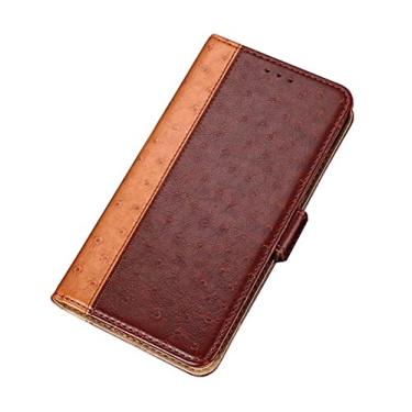 Imagem de CYSUE Capa Flip para Apple iPhone 14 Plus 2022 6,7 polegadas, Couro [TPU Interior Shell] Carteira Folio Kickstand [Porta-cartão] (Cor: marrom)