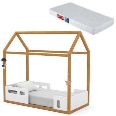 Imagem de Mini Cama Montessoriana Liv Branco Freijó com Colchão - Matic - Matic 