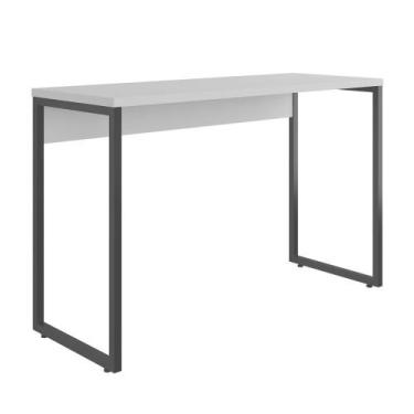 Imagem de Escrivaninha Industrial Vancouver Preto Fosco/branco - Móveis Araponga