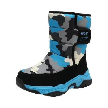 Imagem de Botas De Neve Impermeáveis De Pelúcia Para Meninas, Solado De Borracha