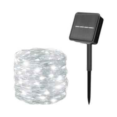 Imagem de Luz De Cordão Solar LED, Guirlanda De Fadas Com Fio De Cobre Para Deco