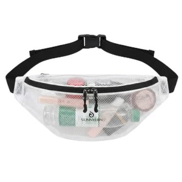 Imagem de Pochete de TPU transparente aprovada para estádio com alça ajustável larga, Transparente., Esportivo