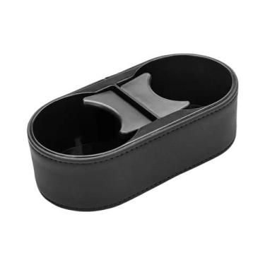 Imagem de Suporte Duplo Para Copos De Carro Antiderrapante Organizador De Bebida