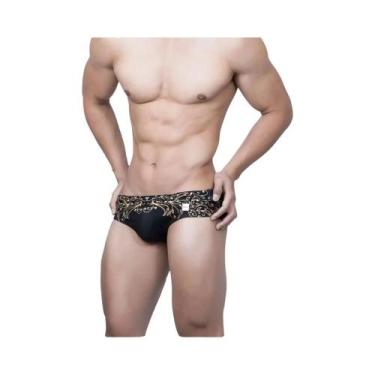 Imagem de Sunga Masculina Estampada Sexy Com Stretch Para Surf E Praia Verão - U