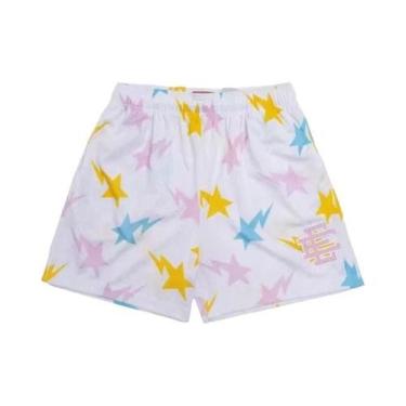 Imagem de Bermuda Masculina Floral De Malha Para Academia, Basquete E Praia, Est