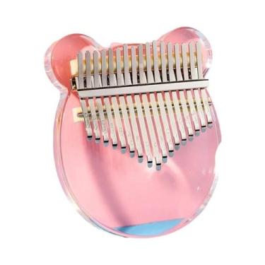 Imagem de Kalimba De Acrílico Com 17 21 Teclas Para Iniciantes E Crianças Instru