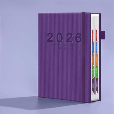 Imagem de Agenda 2026 14 x 21 cm, agenda de capa dura tamanho A5, rosa, mensal, semanal, diário, agenda, agenda, agenda, agenda, agenda de agendas, 400 páginas ultra grossas, caderno para escola, escritório