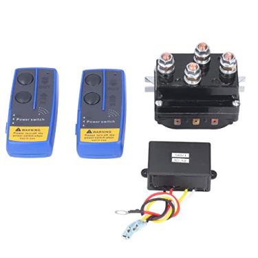 Imagem de 500a 12v relé kit de controle remoto guincho aparelho de controle para caminhões 8000lb 12000lb