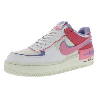 Imagem de Nike Tênis feminino AF1 Shadow (Sail/Sea Coral/Indigo Haze/Coral Giz, US Footwear System, adulto, feminino, numérico, médio, 43), Bege