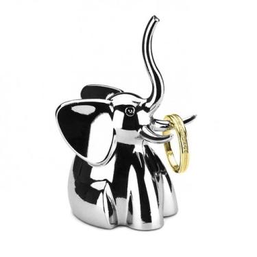 Imagem de Elefante - porta anel zoola cromado - Umbra