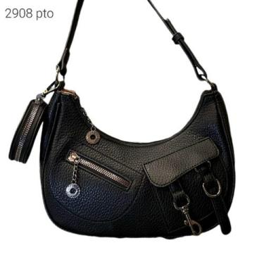 Imagem de Bolsa Feminina de Ombro e Transversal com Divisões Kit 2 pçs com Porta